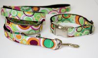 Hundehalsband Retro green