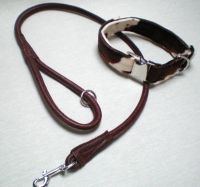 rundgen�hte Elchlederleine 8 mm / 100 cm