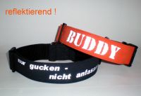 Halsband mit reflektierendem Namen