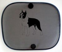Sonnenschutz Boston Terrier Aufdruck