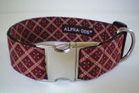 Hundehalsband Cavalier-Burgund