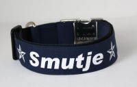 Halsband marine mit Namen