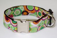 Hundehalsband Retro green